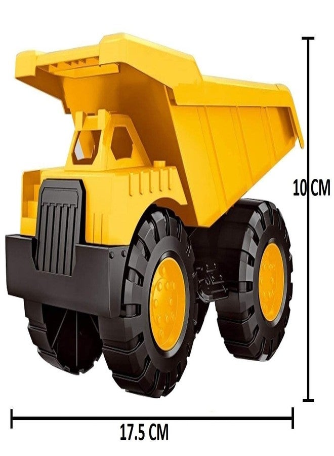 Quasar Bulldozer with Dumper Small Size 11 x 18 cm Friction Powered Pull Back Push and Go Plastic Vehicle Toys Truck Set +3 Year Best Gift for Girls Boys Pack of 2 - Image 4